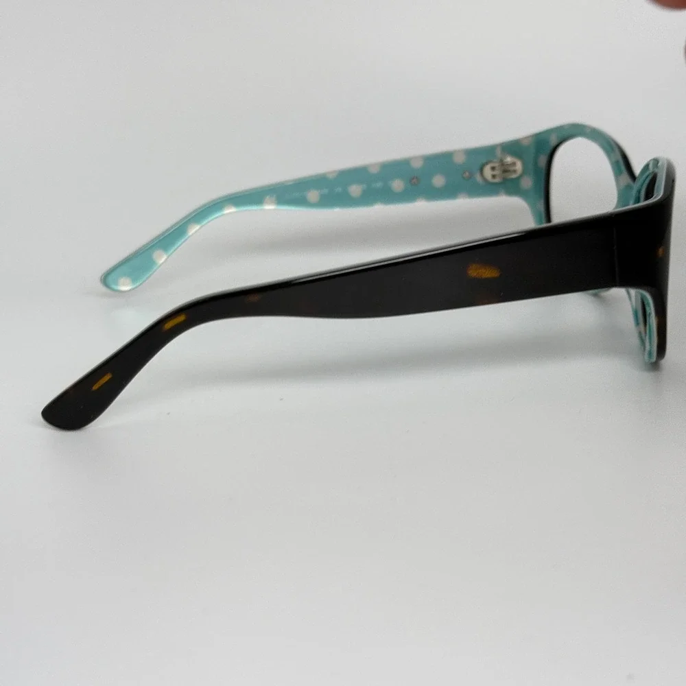 Juicy Couture JU 551/S 0086 Tortoise Teal Polka Dot Eyeglasses 54-16-130 21808‎